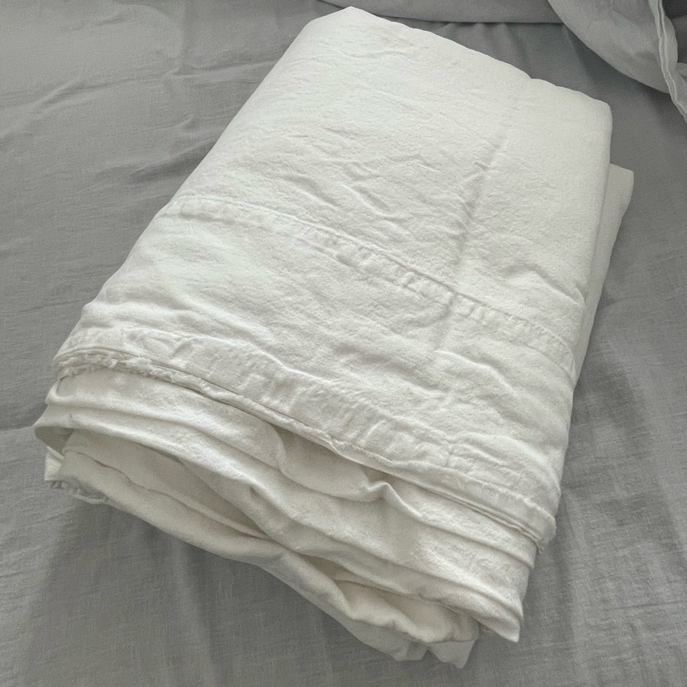 Cotton + linen blend sheets